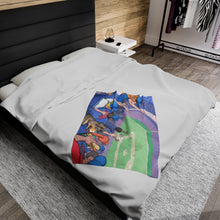 Load image into Gallery viewer, A Day at the Ballpark 30x40" Children's Velveteen Plush Blanket