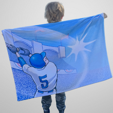 Load image into Gallery viewer, Home Run to the Moon 30x40" Children's Velveteen Plush Blanket