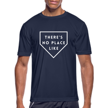 Load image into Gallery viewer, There's No Place Like Home Men’s Moisture Wicking Performance T-Shirt - navy
