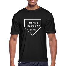 Load image into Gallery viewer, There's No Place Like Home Men’s Moisture Wicking Performance T-Shirt - black