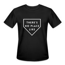 Load image into Gallery viewer, There's No Place Like Home Men’s Moisture Wicking Performance T-Shirt - black