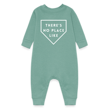 Load image into Gallery viewer, There's No Place Like Home (Plate) Baby Fleece Footless Onesie - saltwater