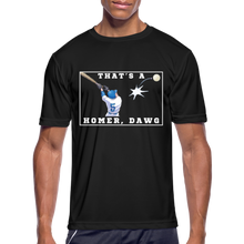 Load image into Gallery viewer, That's a Homer, Dawg! Men’s Moisture Wicking Performance T-Shirt - black