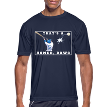 Load image into Gallery viewer, That's a Homer, Dawg! Men’s Moisture Wicking Performance T-Shirt - navy