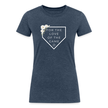 Load image into Gallery viewer, For the Love of the Game Women's Tri-Blend Organic T-Shirt - heather navy