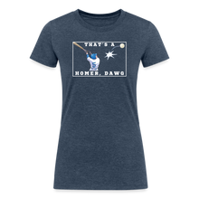 Load image into Gallery viewer, That's a Homer, Dawg! Women's Tri-Blend Organic T-Shirt - heather navy
