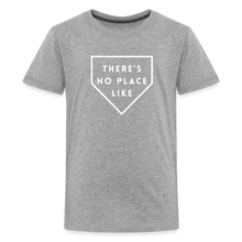 Load image into Gallery viewer, There's No Place Like Home Kids' Baseball Softball Premium T-Shirt - heather gray