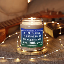 Load image into Gallery viewer, &quot;Smells Like It&#39;s 11:47pm in Cleveland on Nov. 2, 2016&quot; Non-Toxic Scented Candle
