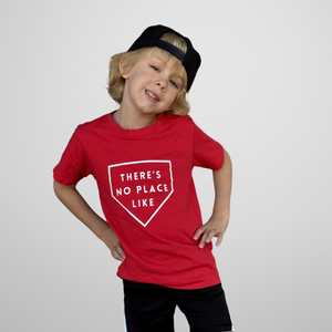 There's No Place Like Home Kids' Baseball Softball Premium T-Shirt - 9 Colors