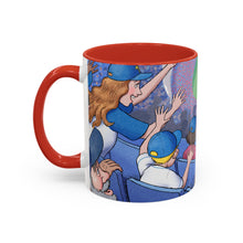 Load image into Gallery viewer, A Day at the Ballpark 11oz Blue Accent Mug
