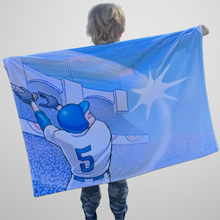 Load image into Gallery viewer, Home Run to the Moon 30x40&quot; Children&#39;s Velveteen Plush Blanket
