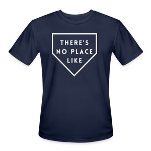 There's No Place Like Home (Plate) Men’s Moisture Wicking Performance T-Shirt - navy