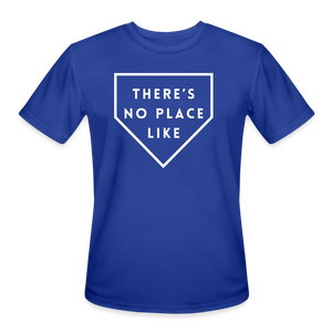 There's No Place Like Home (Plate) Men’s Moisture Wicking Performance T-Shirt - royal blue