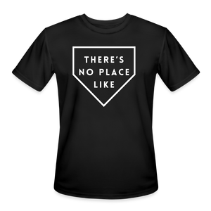 There's No Place Like Home (Plate) Men’s Moisture Wicking Performance T-Shirt - black