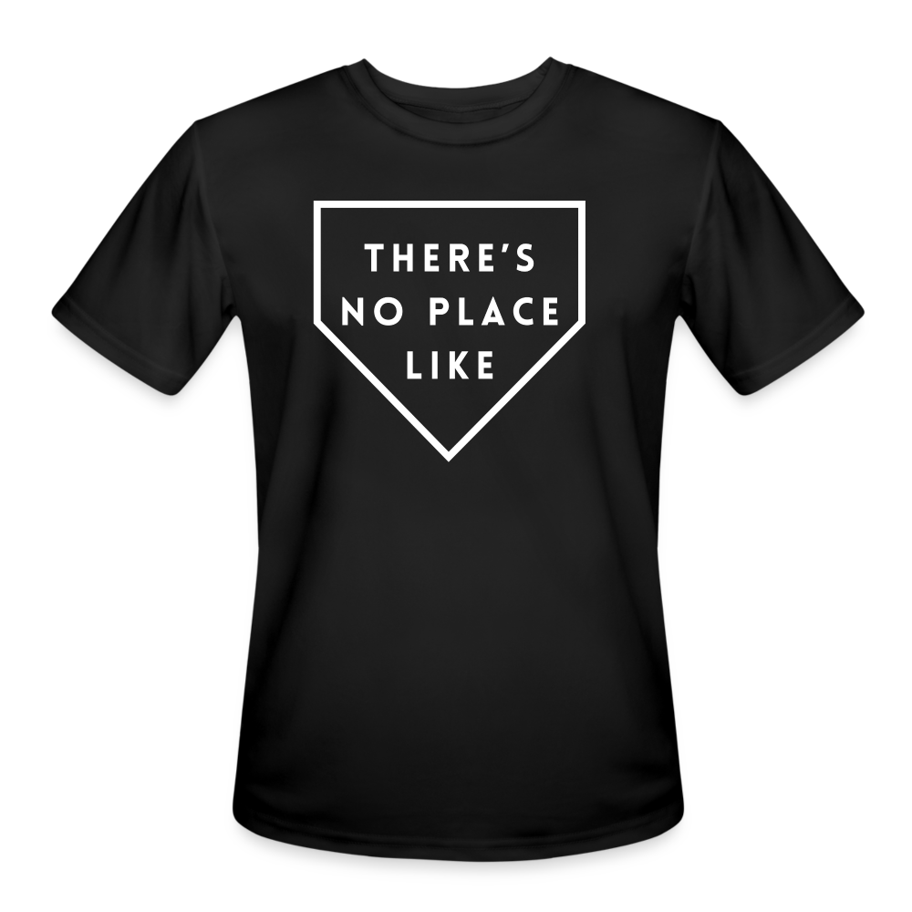 There's No Place Like Home (Plate) Men’s Moisture Wicking Performance T-Shirt - black