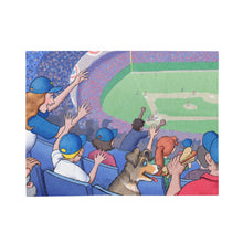 Load image into Gallery viewer, A Day at the Ballpark 30x40&quot; Children&#39;s Velveteen Plush Blanket
