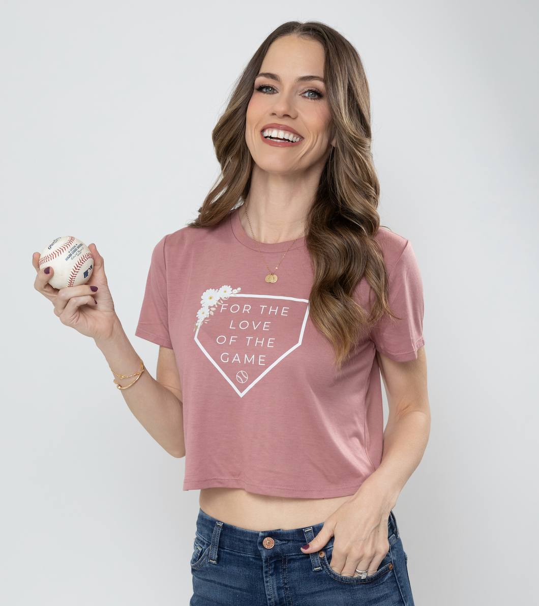For the Love of the Game Baseball Softball Women's Cropped T-Shirt