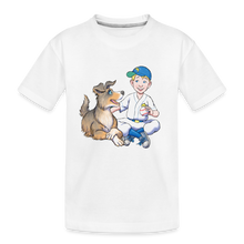 Load image into Gallery viewer, Toddler Premium Max &amp; Ollie Organic T-Shirt - white
