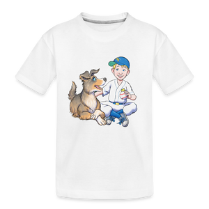 Toddler Premium Max & Ollie Organic T-Shirt - white