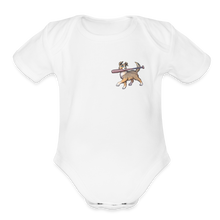Load image into Gallery viewer, Baby Organic Ollie&#39;s Bat Bodysuit - white
