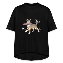 Load image into Gallery viewer, Women&#39;s Play Ball Hi-Lo Tee - black
