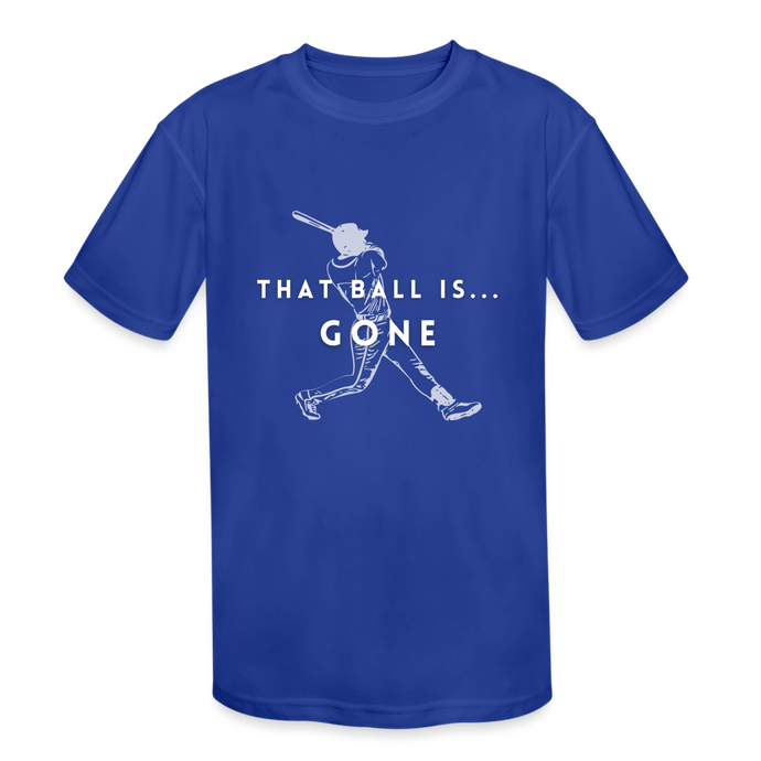 That Ball Is...Gone! Kids' Moisture Wicking Performance T-Shirt - royal blue
