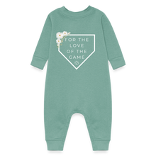 Load image into Gallery viewer, For the Love of the Game Baby Girl Fleece Onesie - saltwater
