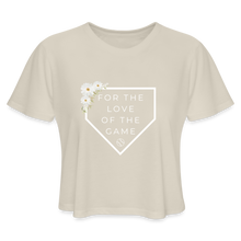 Load image into Gallery viewer, For the Love of the Game Baseball Softball Women&#39;s Cropped T-Shirt - dust
