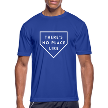 Load image into Gallery viewer, There&#39;s No Place Like Home Men’s Moisture Wicking Performance T-Shirt - royal blue
