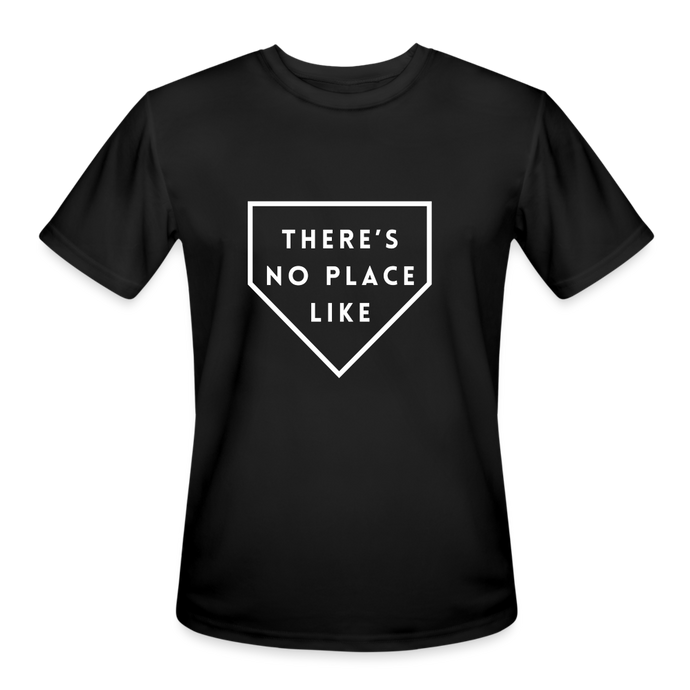 There's No Place Like Home Men’s Moisture Wicking Performance T-Shirt - black