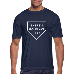 There's No Place Like Home Men’s Moisture Wicking Performance T-Shirt - navy