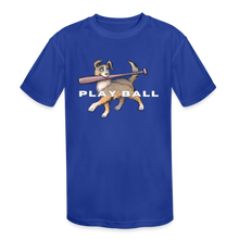 Load image into Gallery viewer, Play Ball! Kids&#39; Moisture Wicking Performance T-Shirt - royal blue
