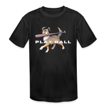 Load image into Gallery viewer, Play Ball! Kids&#39; Moisture Wicking Performance T-Shirt - black
