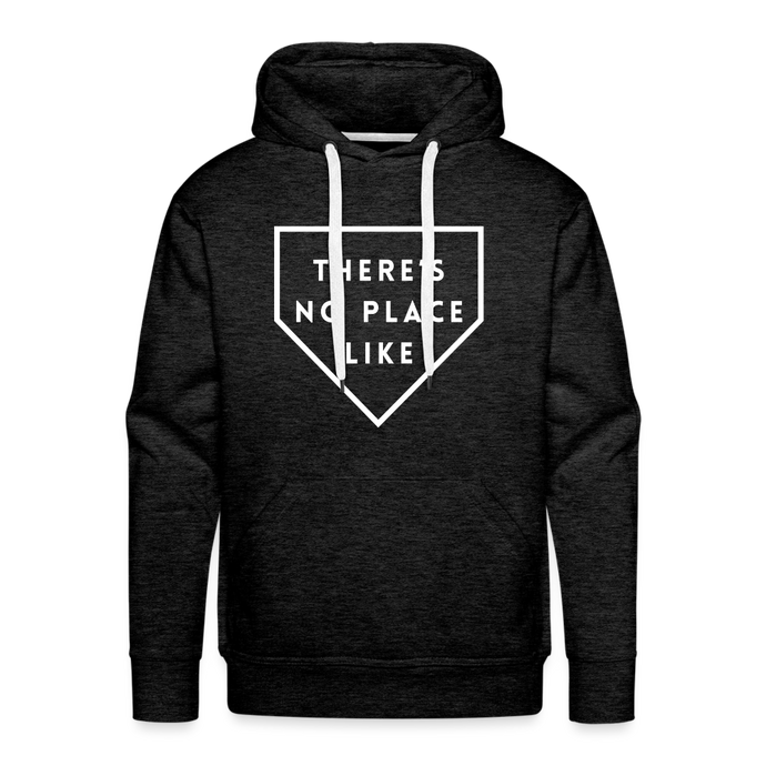 There's No Place Like Home (Plate) Men’s Premium Hoodie - charcoal grey