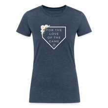 Load image into Gallery viewer, For the Love of the Game Women&#39;s Tri-Blend Organic T-Shirt - heather navy
