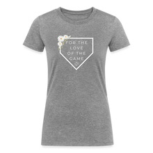 Load image into Gallery viewer, For the Love of the Game Women&#39;s Tri-Blend Organic T-Shirt - heather gray

