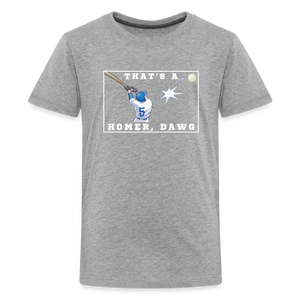 That's a Homer, Dawg! Kids' Premium T-Shirt - heather gray