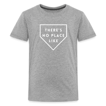 Load image into Gallery viewer, There&#39;s No Place Like Home Kids&#39; Baseball Softball Premium T-Shirt - heather gray
