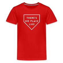 Load image into Gallery viewer, There&#39;s No Place Like Home Kids&#39; Baseball Softball Premium T-Shirt - red
