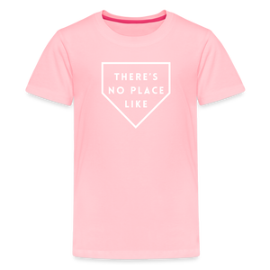 There's No Place Like Home Kids' Baseball Softball Premium T-Shirt - pink