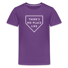 Load image into Gallery viewer, There&#39;s No Place Like Home Kids&#39; Baseball Softball Premium T-Shirt - purple
