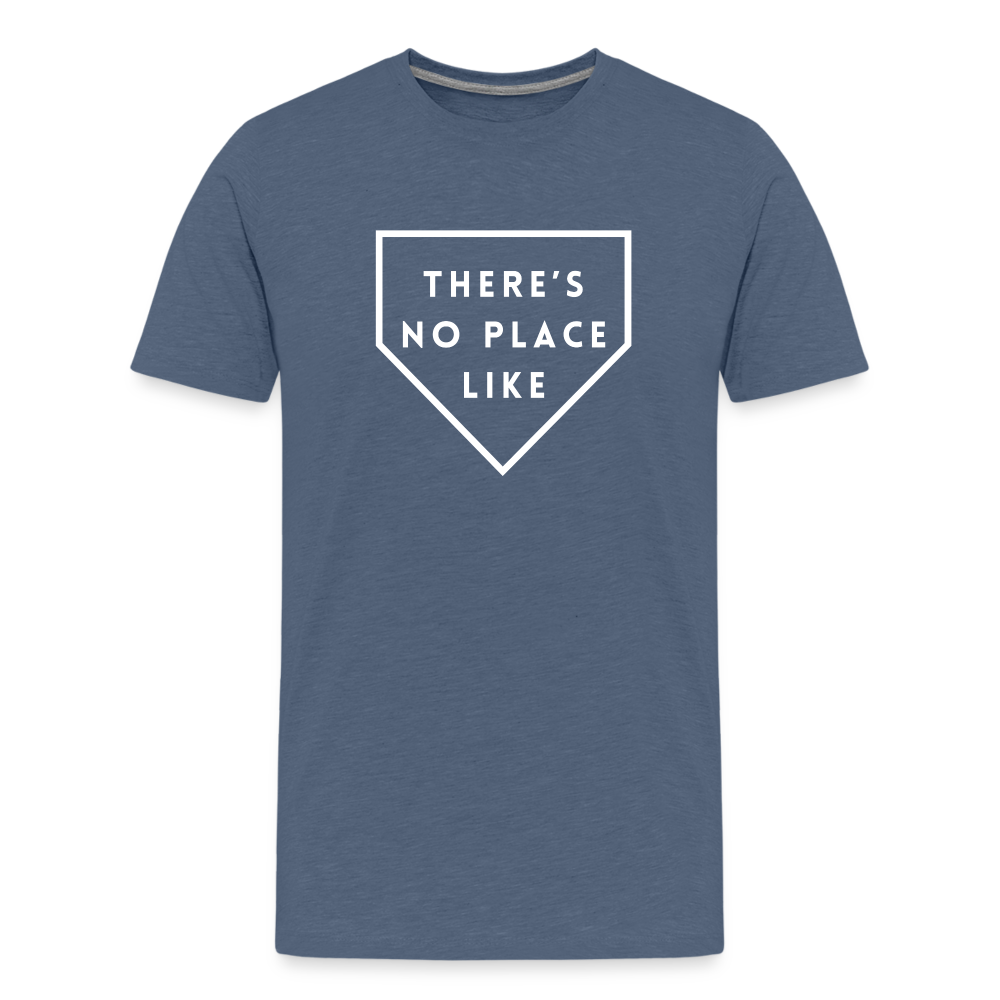 There's No Place Like Home Kids' Baseball Softball Premium T-Shirt - heather blue