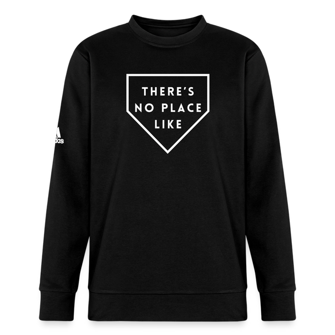 No Place Like Home Adidas Unisex Fleece Crewneck Sweatshirt - black