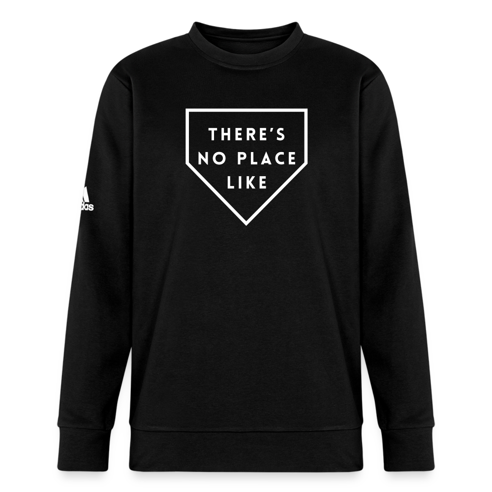 No Place Like Home Adidas Unisex Fleece Crewneck Sweatshirt - black