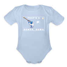Load image into Gallery viewer, That&#39;s a Homer, Dawg! Organic Short Sleeve Baby Bodysuit - sky
